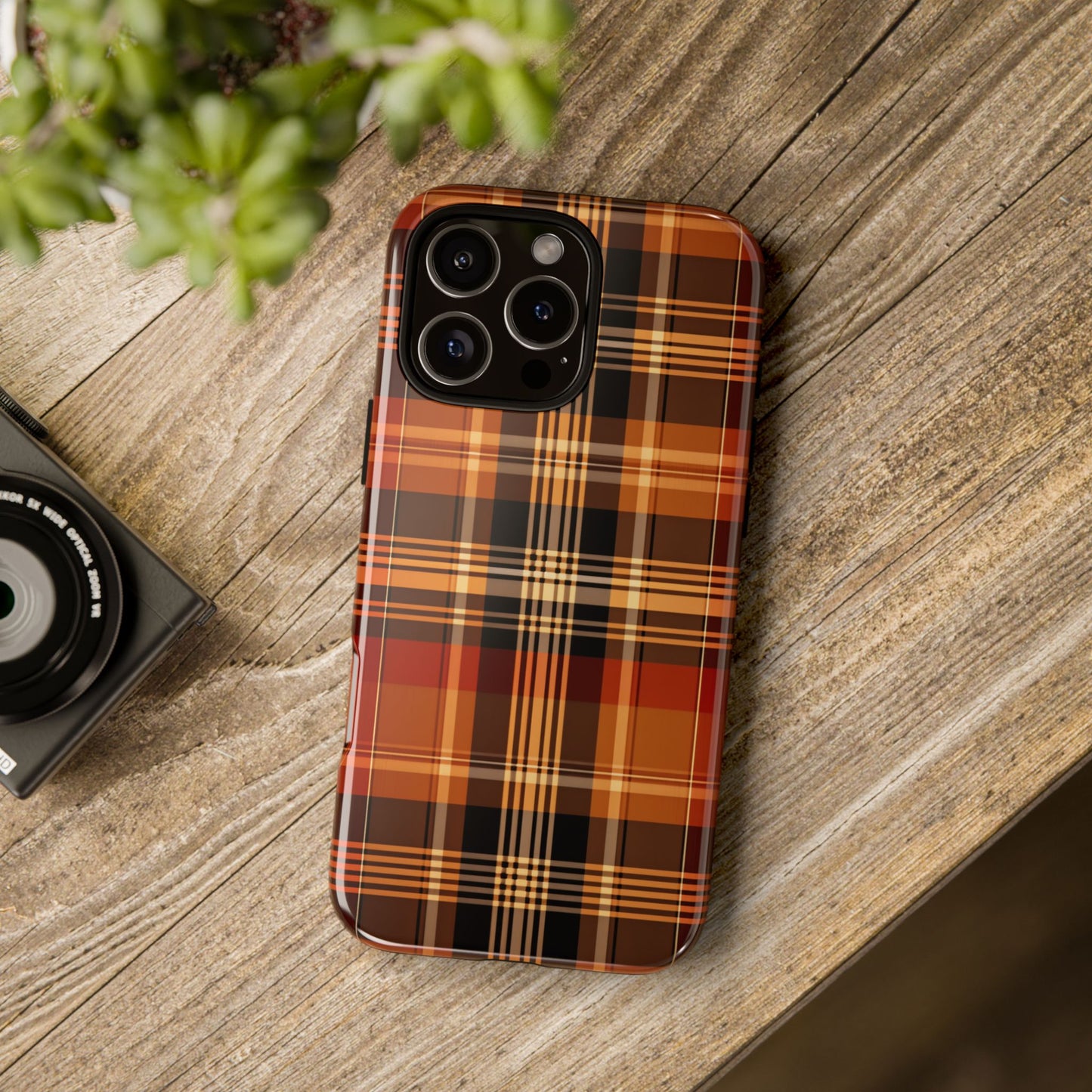 Vintage Charm Plaid Phone Case - Stylish Protection!