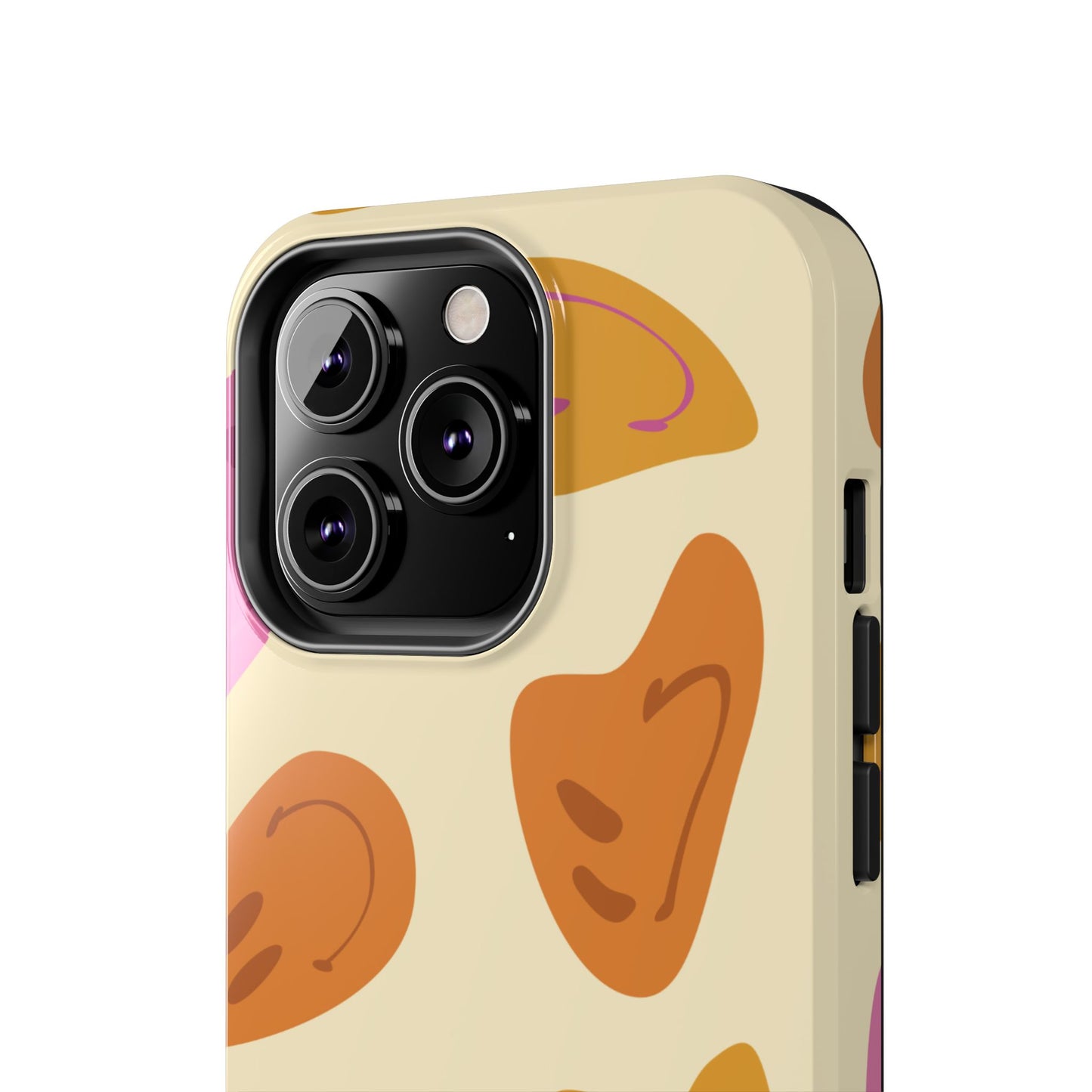 Retro Smiley Faces iPhone Case – Shockproof, Matte Finish, Dual-Layer Protection