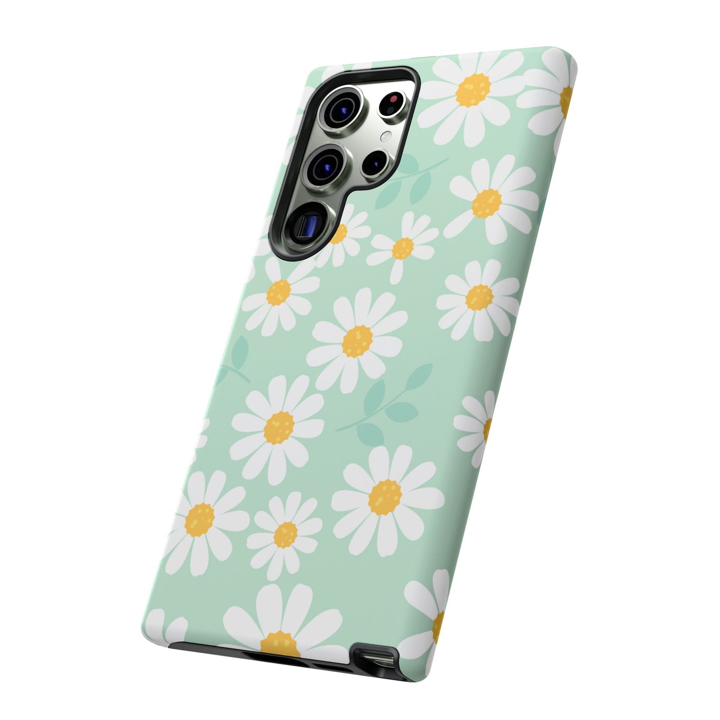 Charming Daisy Floral Tough Samsung Galaxy Case – Spring Pastel Design, Shockproof & Slim