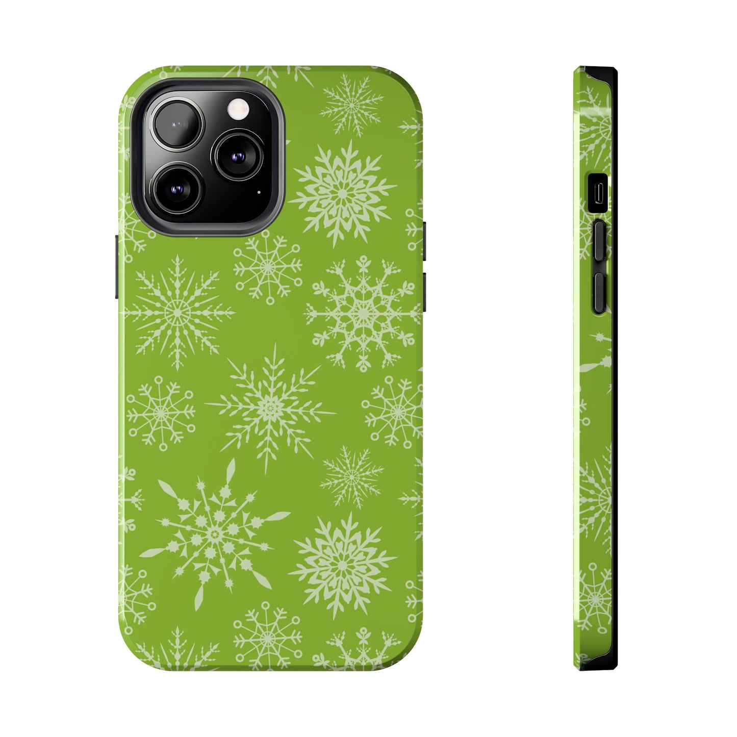 Green Snowflake Pattern – iPhone Series Case