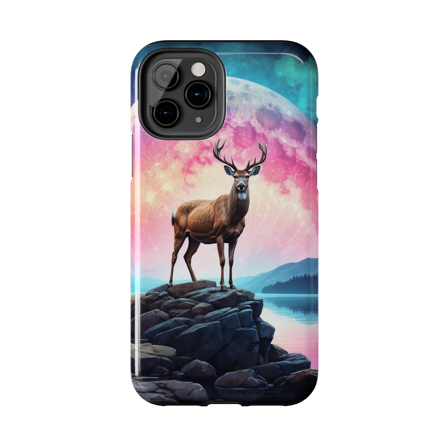 Stag in Moonlit Glow iPhone Case