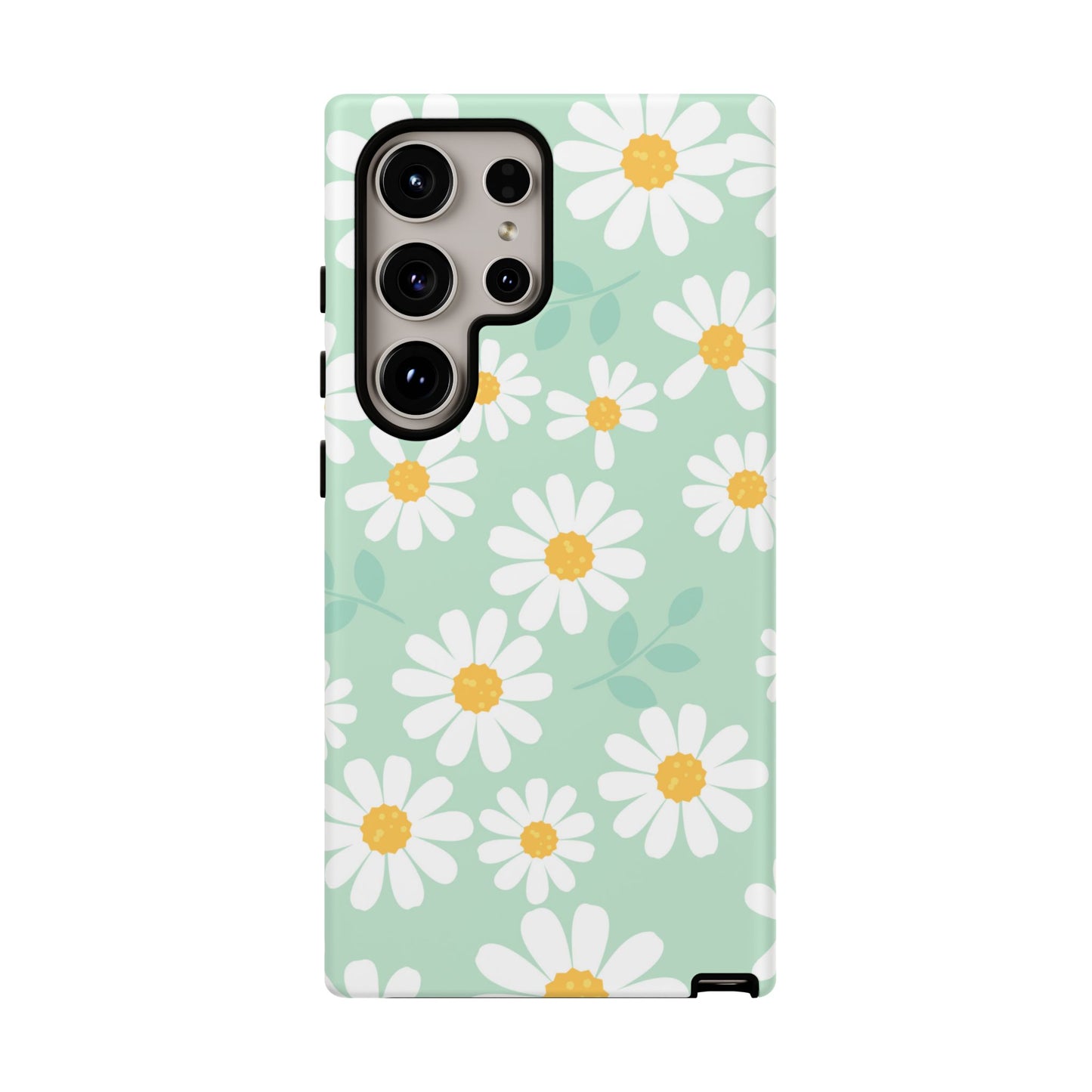 Charming Daisy Floral Tough Samsung Galaxy Case – Spring Pastel Design, Shockproof & Slim