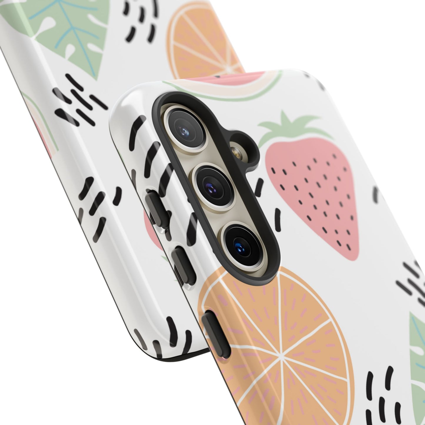 Tropical Fruit Fiesta Tough Samsung Galaxy  Case – Fun Watermelon, Pineapple, and Citrus Design