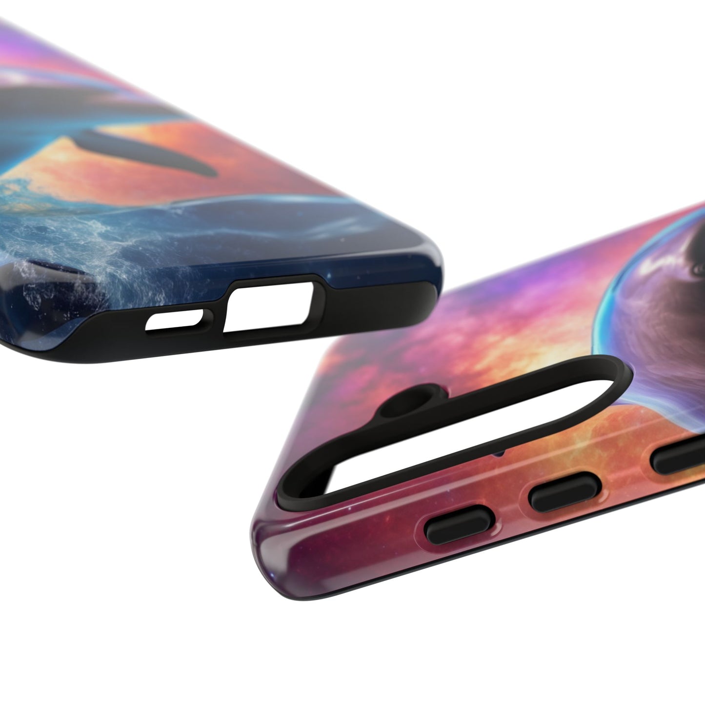Cosmic Dolphin Galaxy Art - Samsung Galaxy Case