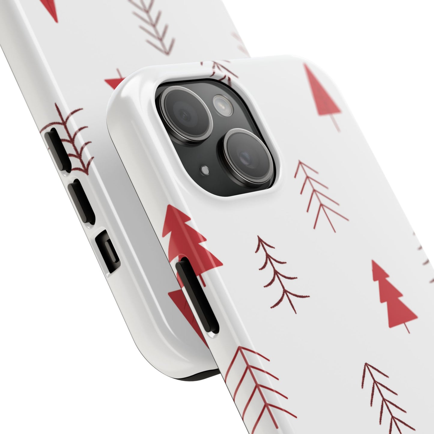 Scandi Red Pine Trees - iPhone Series Case