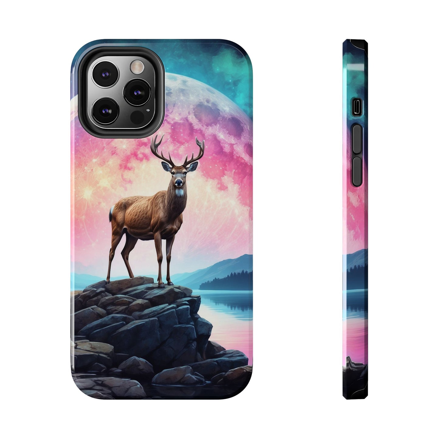 Stag in Moonlit Glow iPhone Case