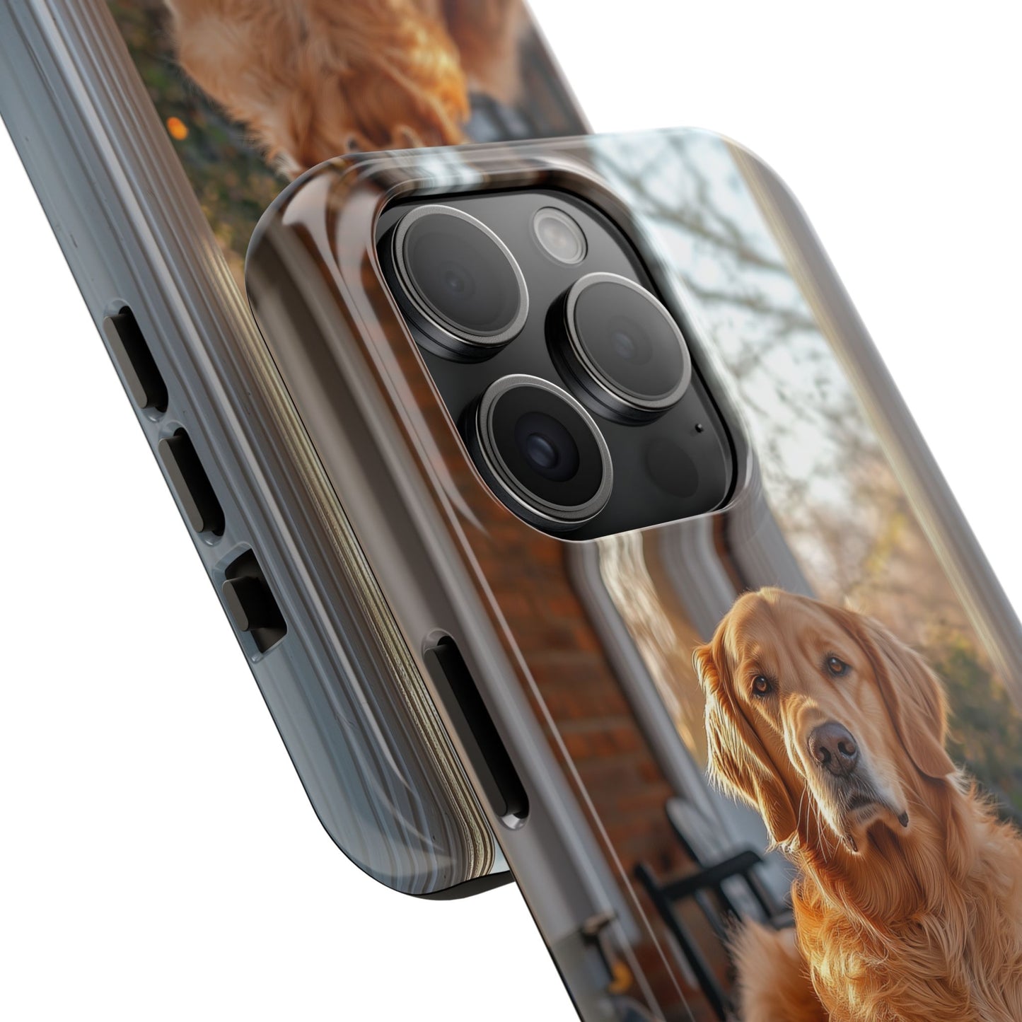 Golden Retriever on Porch - iPhone Series Case