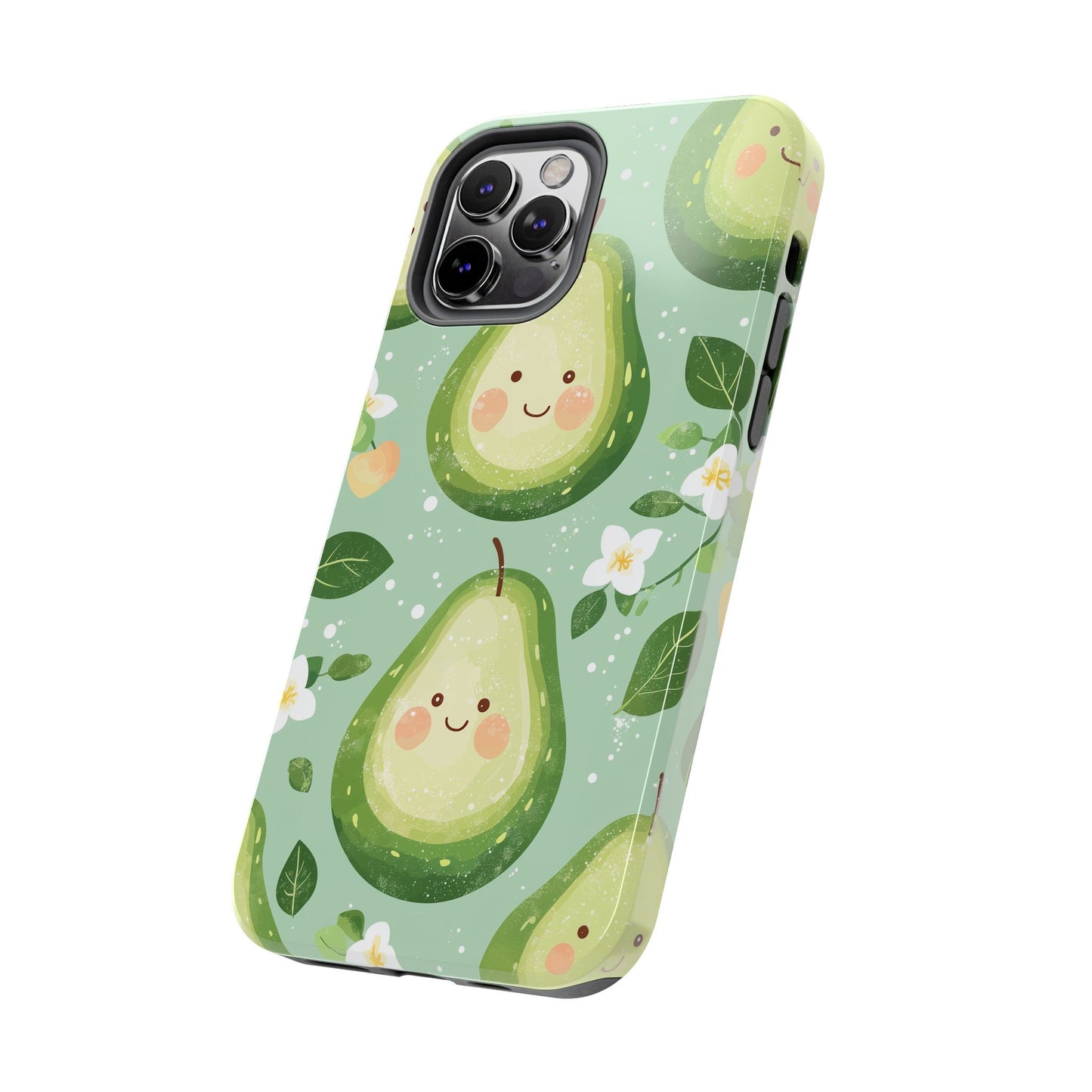 Smiling Avocados Tough iPhone Case – Cute Avocado Design, Dual - Layer Protection - BOGO Cases