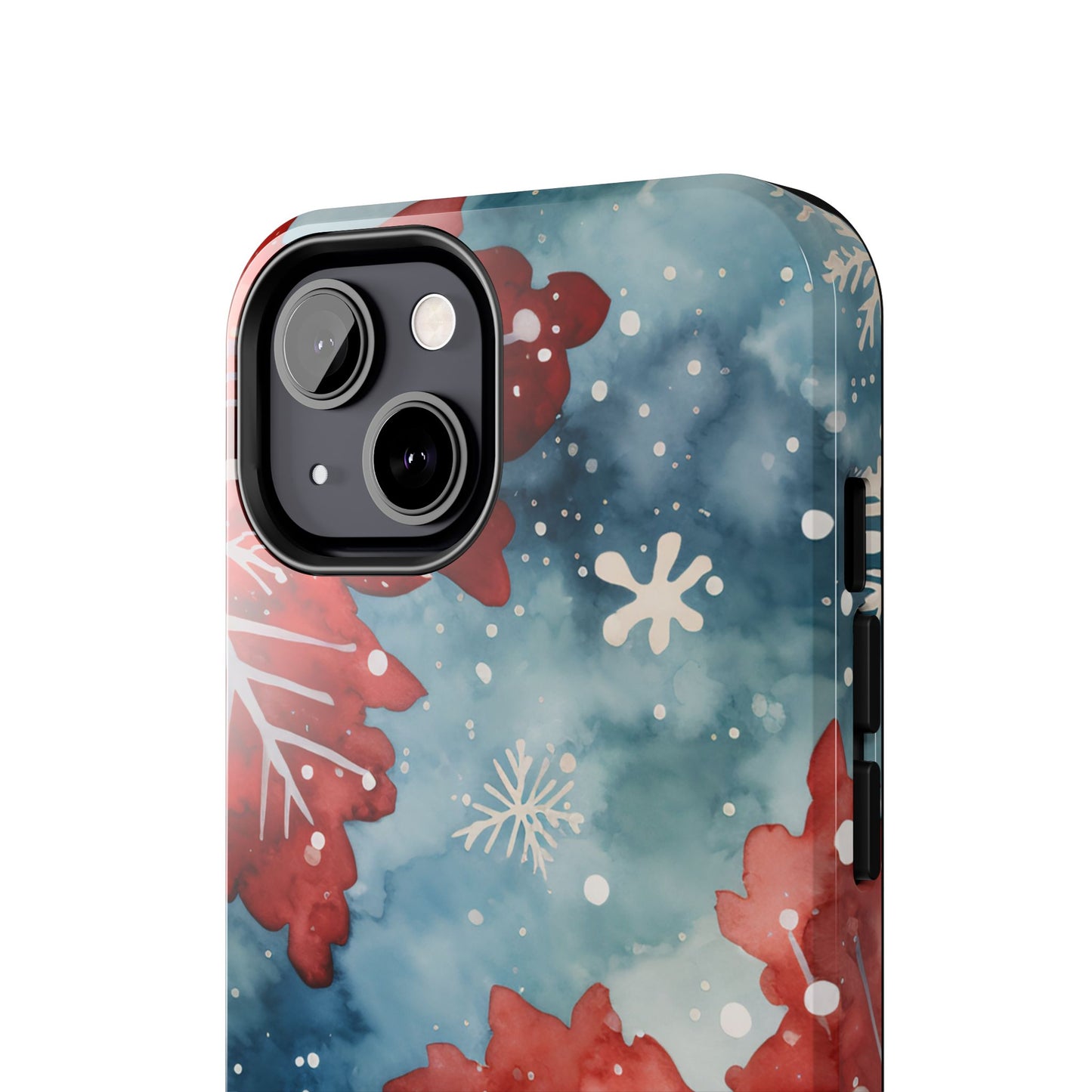 Crimson Snowflake Charm – iPhone Case Details: