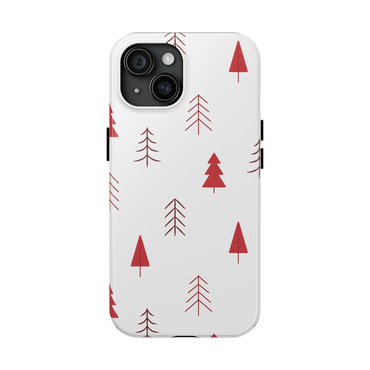 Scandi Red Pine Trees - iPhone Series Case