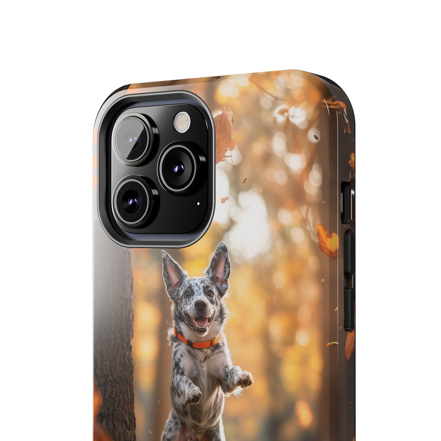 Energetic Blue Heeler Forest Pup Phone Case – Durable Outdoor-Inspired Design