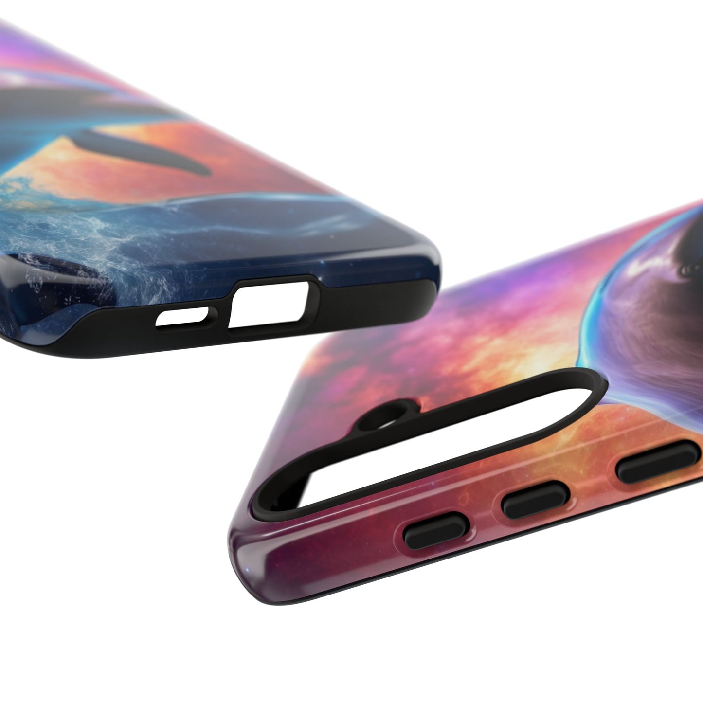 Cosmic Dolphin Galaxy Art - Samsung Galaxy Case