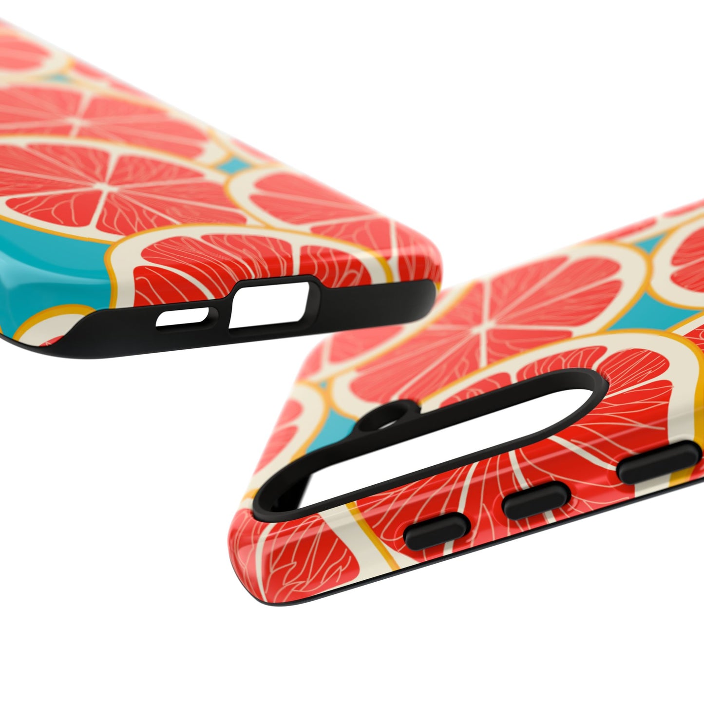 Ruby Grapefruit Pop Tough Samsung Galaxy Case – Vibrant Citrus Design, Shock-Resistant Protection