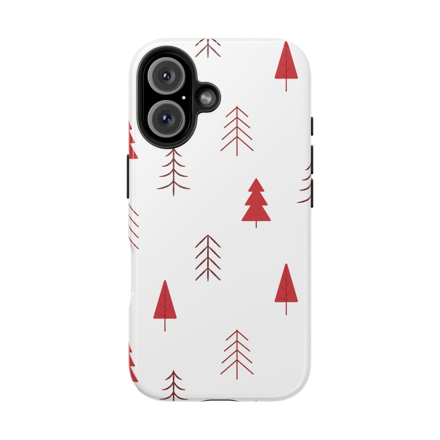 Scandi Red Pine Trees - iPhone Series Case