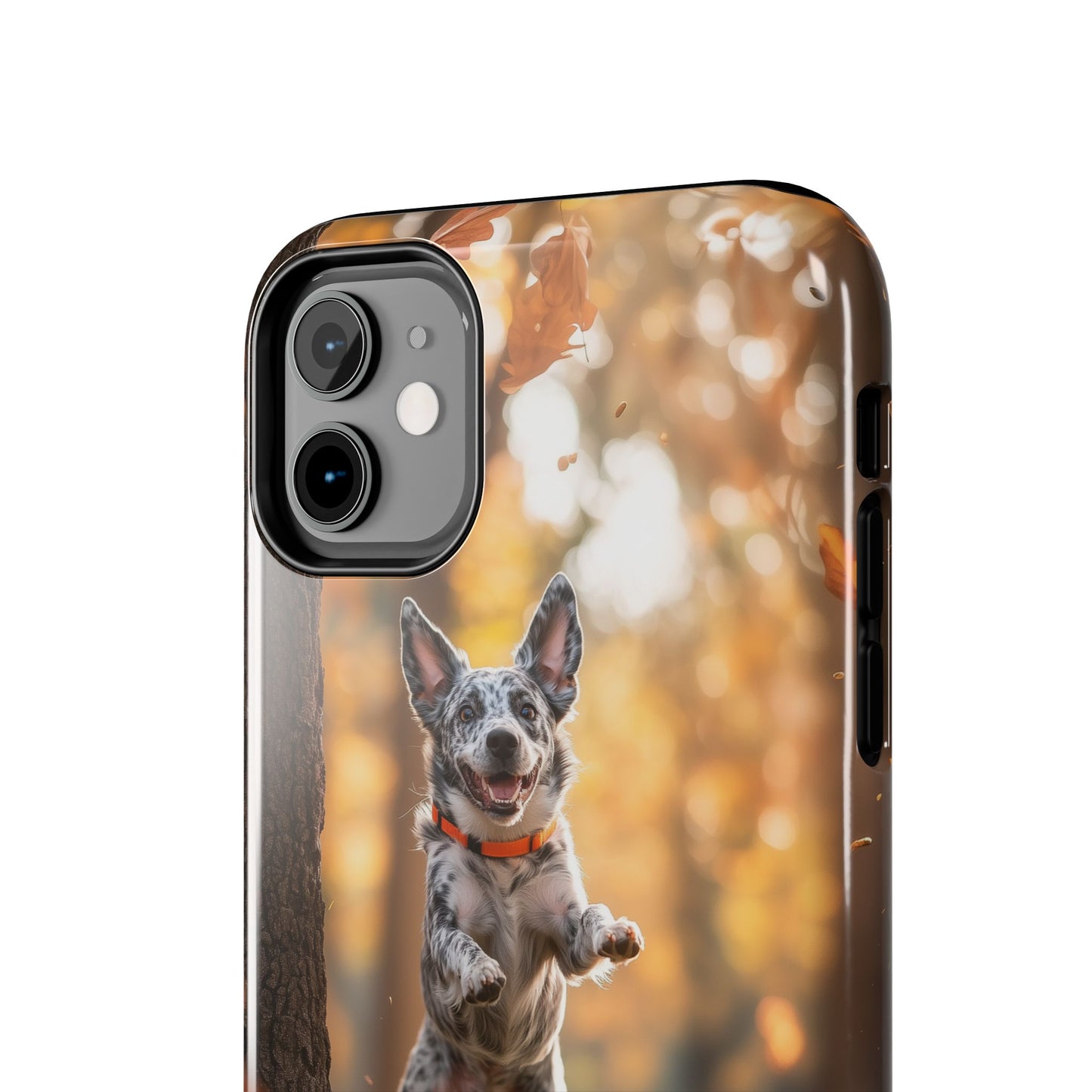 Energetic Blue Heeler Forest Pup Phone Case – Durable Outdoor-Inspired Design