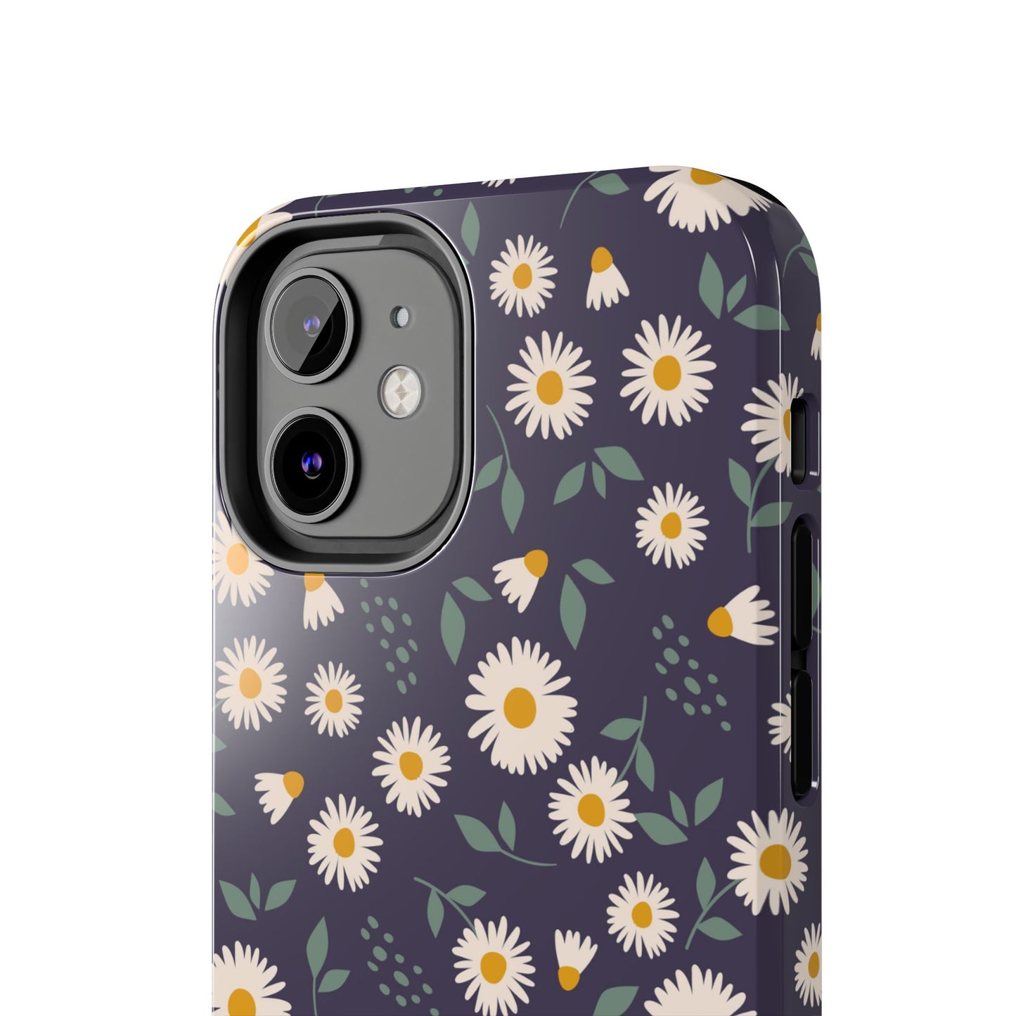 Midnight Daisy iPhone Case – Dark Navy Floral Design, Slim and Protective - BOGO Cases