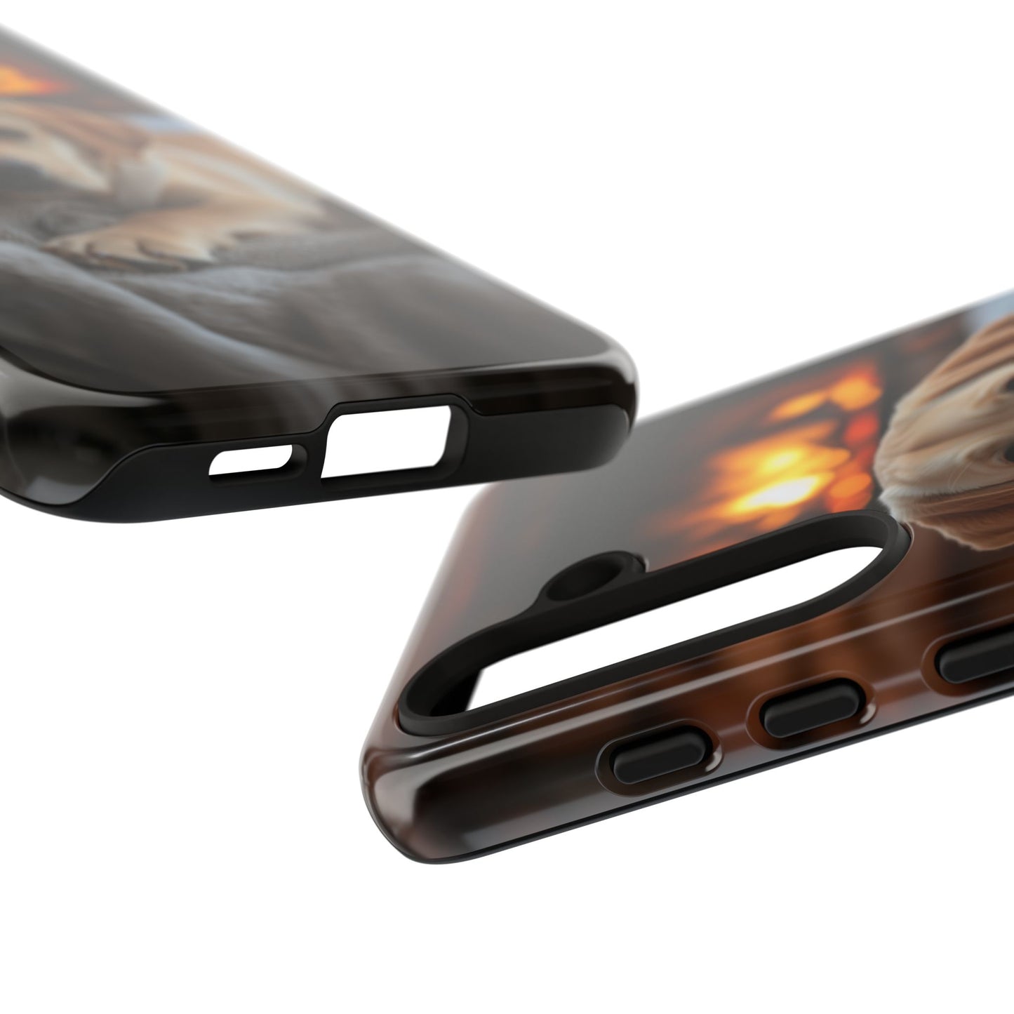 Cozy Labrador by the Fireplace - Samsung Galaxy Case