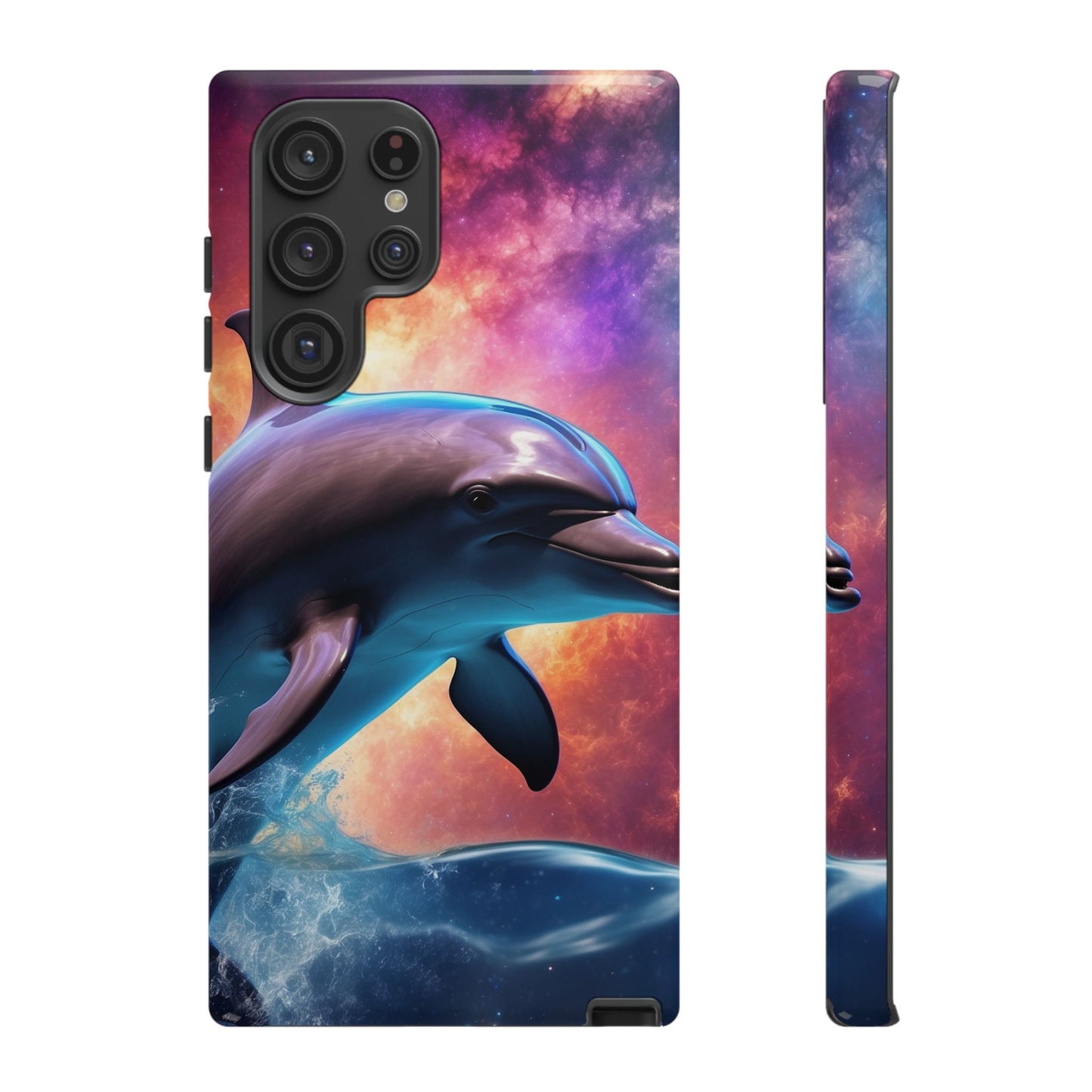 Cosmic Dolphin Galaxy Art - Samsung Galaxy Case