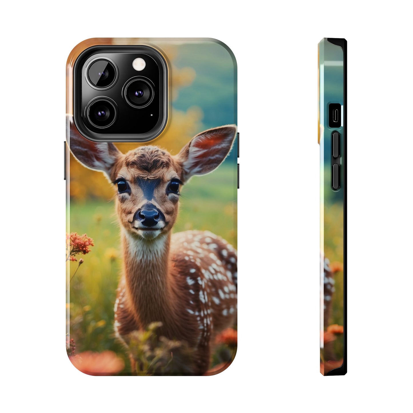 Golden Meadow Fawn iPhone Case