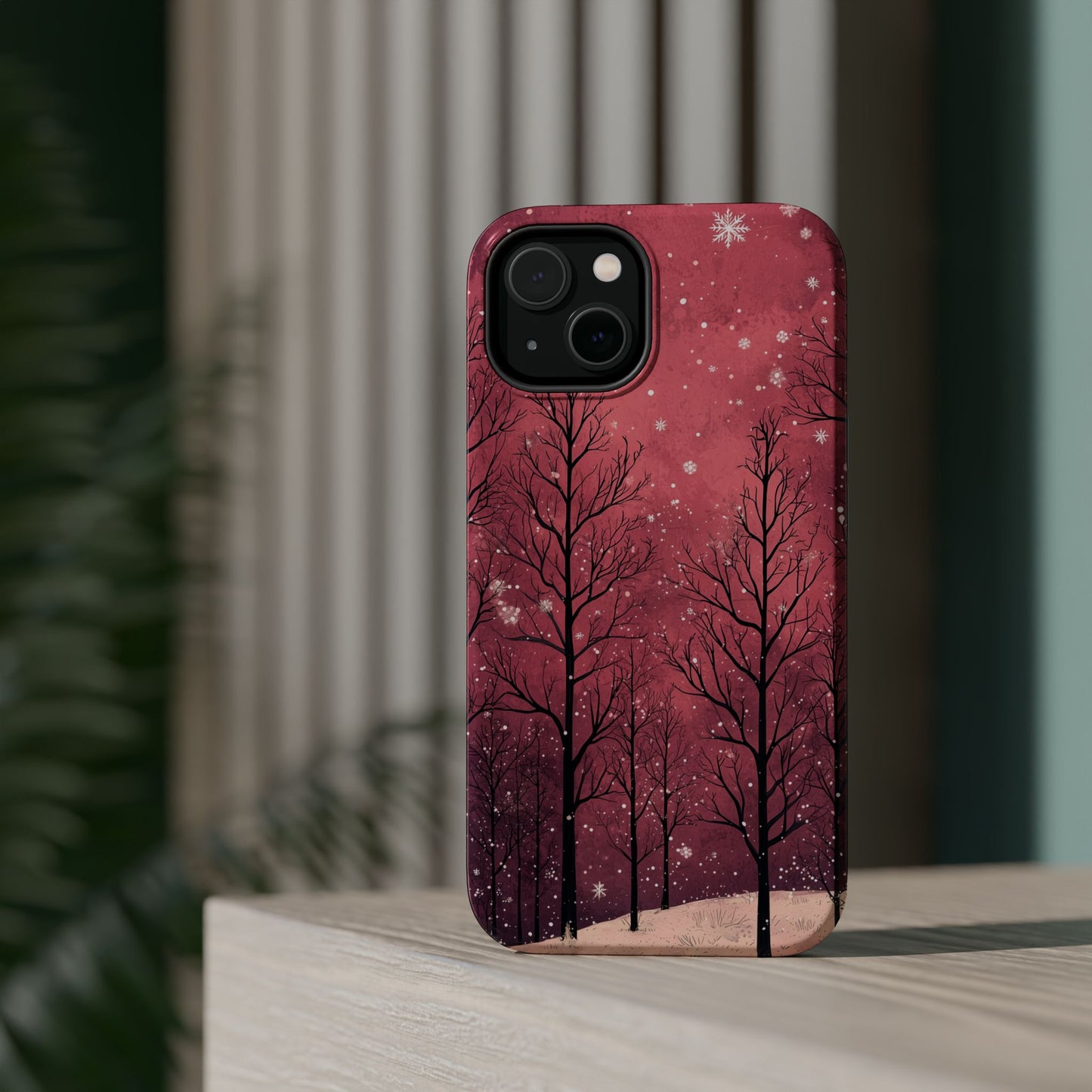 Pink Winter Twilight Forest - MagSafe iPhone Series Case