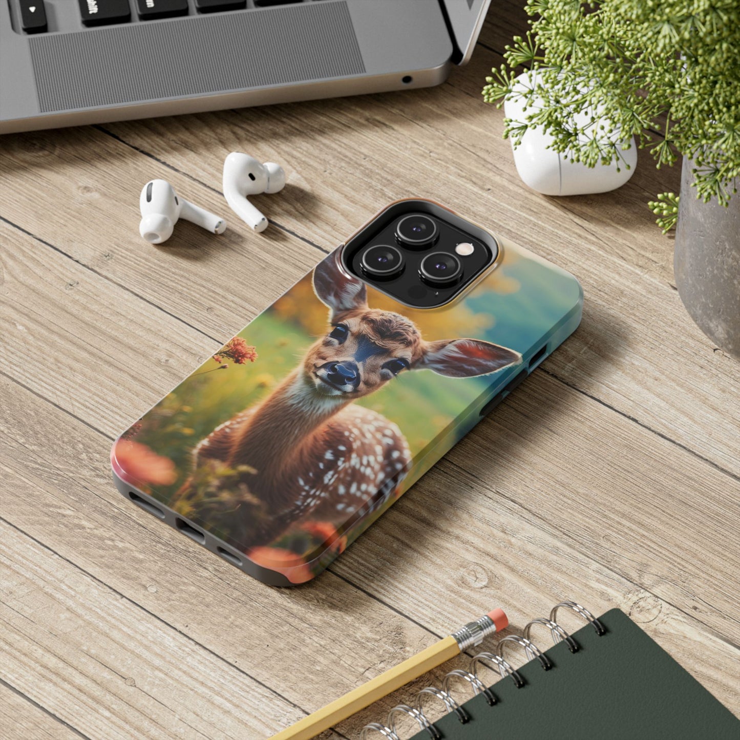 Golden Meadow Fawn iPhone Case