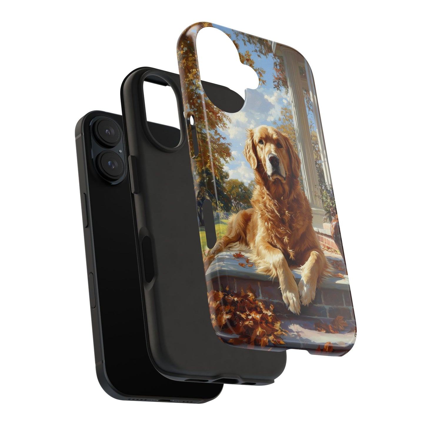 Golden Retriever Autumn Serenity - iPhone Series Case