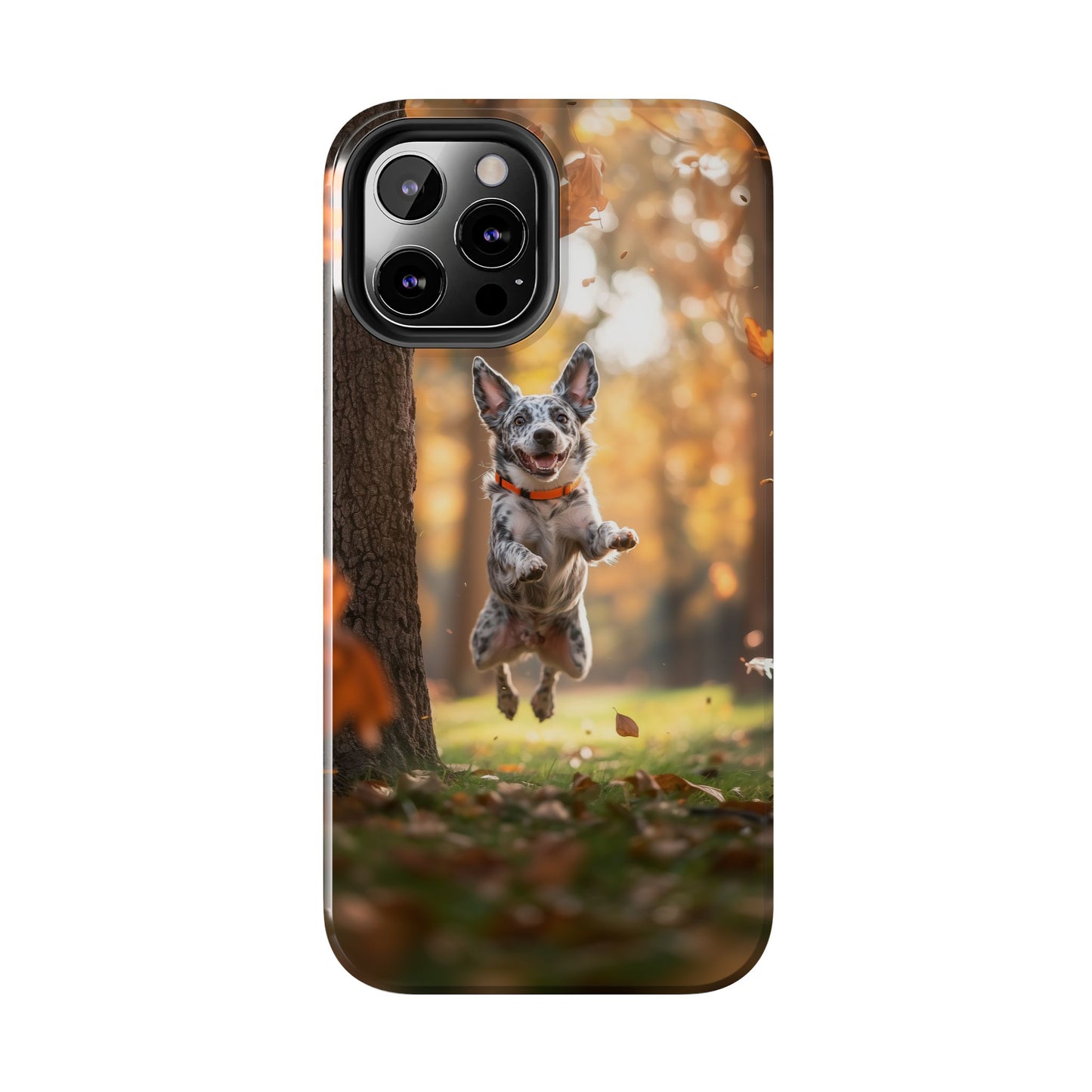 Energetic Blue Heeler Forest Pup Phone Case – Durable Outdoor-Inspired Design