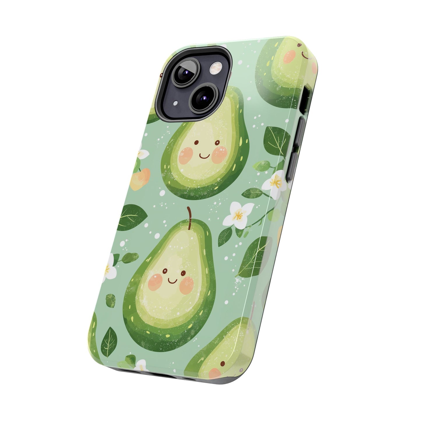 Smiling Avocados Tough iPhone Case – Cute Avocado Design, Dual - Layer Protection - BOGO Cases