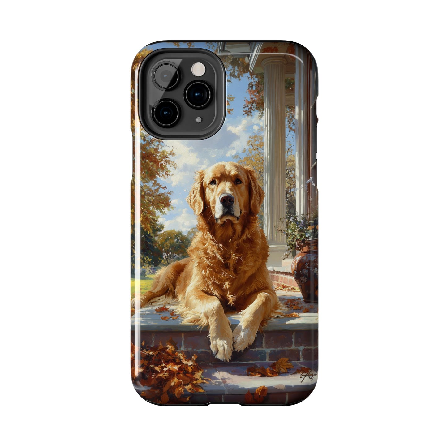 Golden Retriever Autumn Serenity - iPhone Series Case