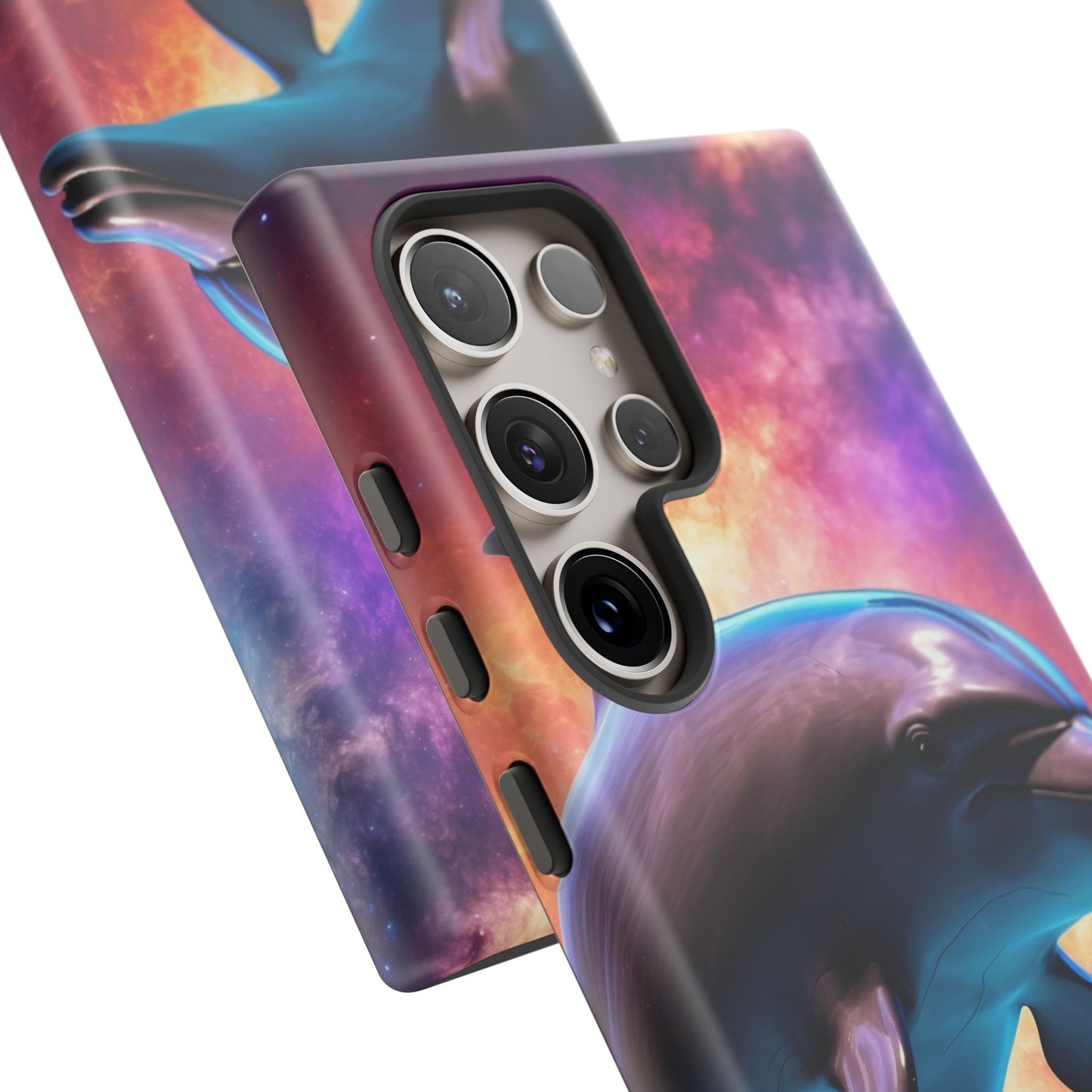 Cosmic Dolphin Galaxy Art - Samsung Galaxy Case