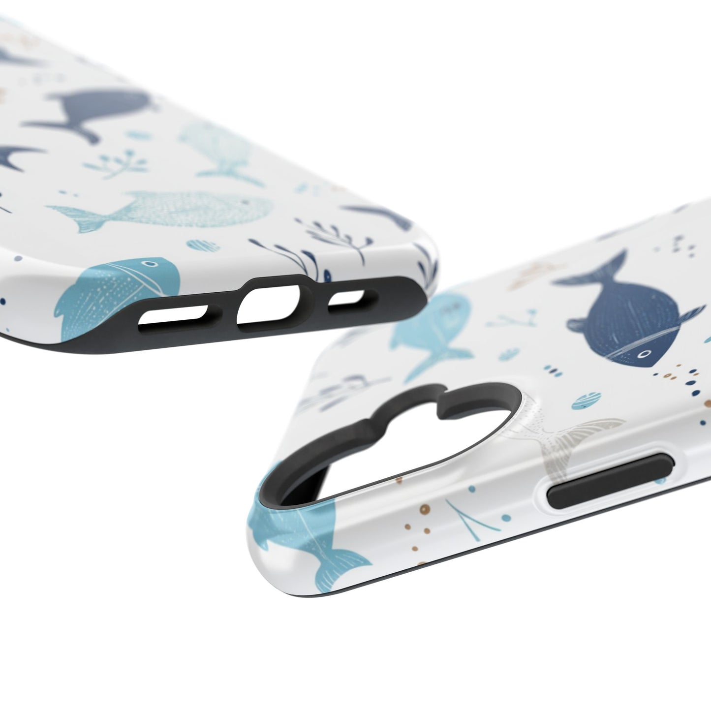 Oceanic Blue Fish Pattern - MagSafe iPhone Series Case