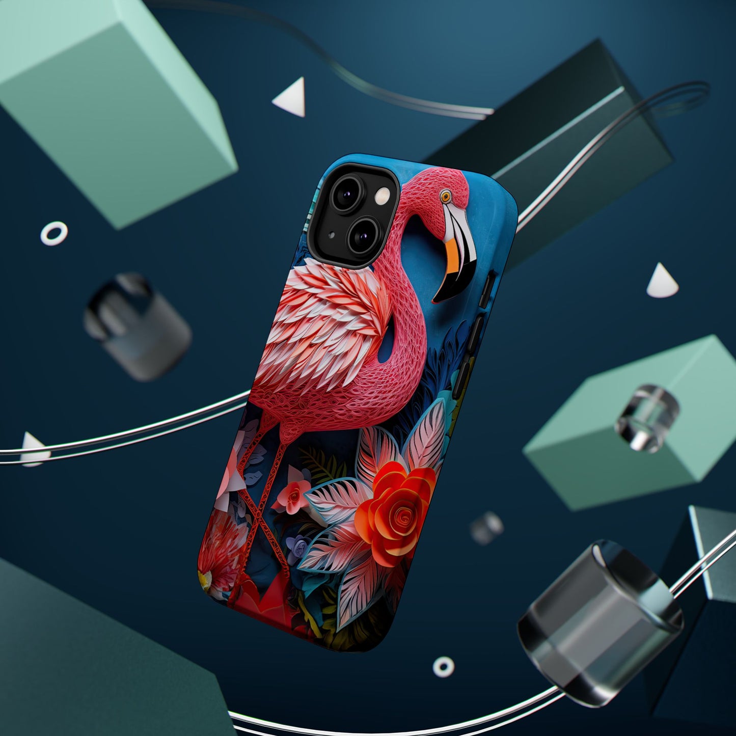 Flamingo Dreams – Bold Tropical MagSafe iPhone Case