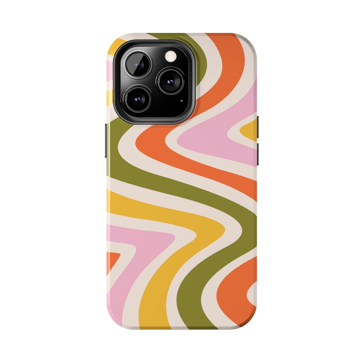 Retro Groove iPhone Case – 70s-Inspired Design with Dual-Layer Protection