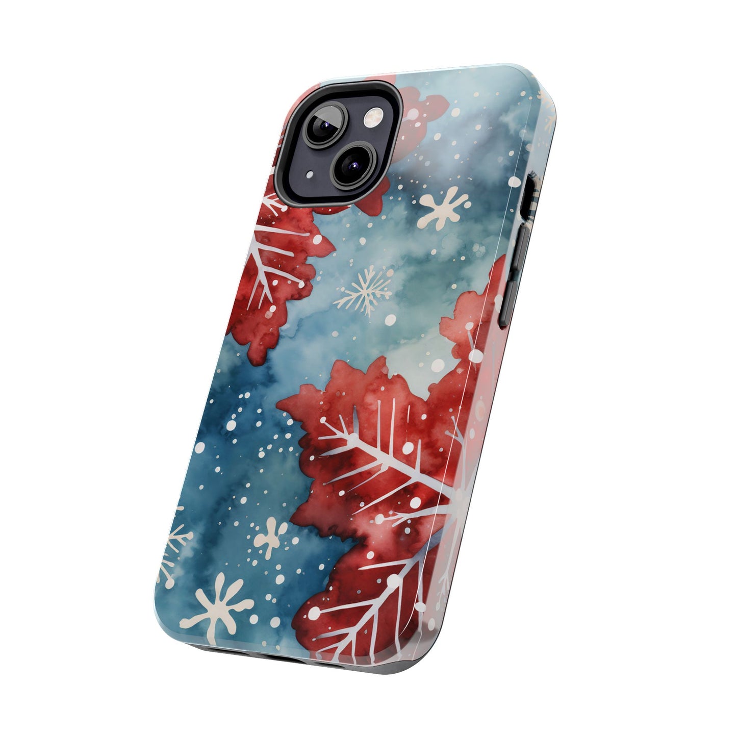 Crimson Snowflake Charm – iPhone Case Details: