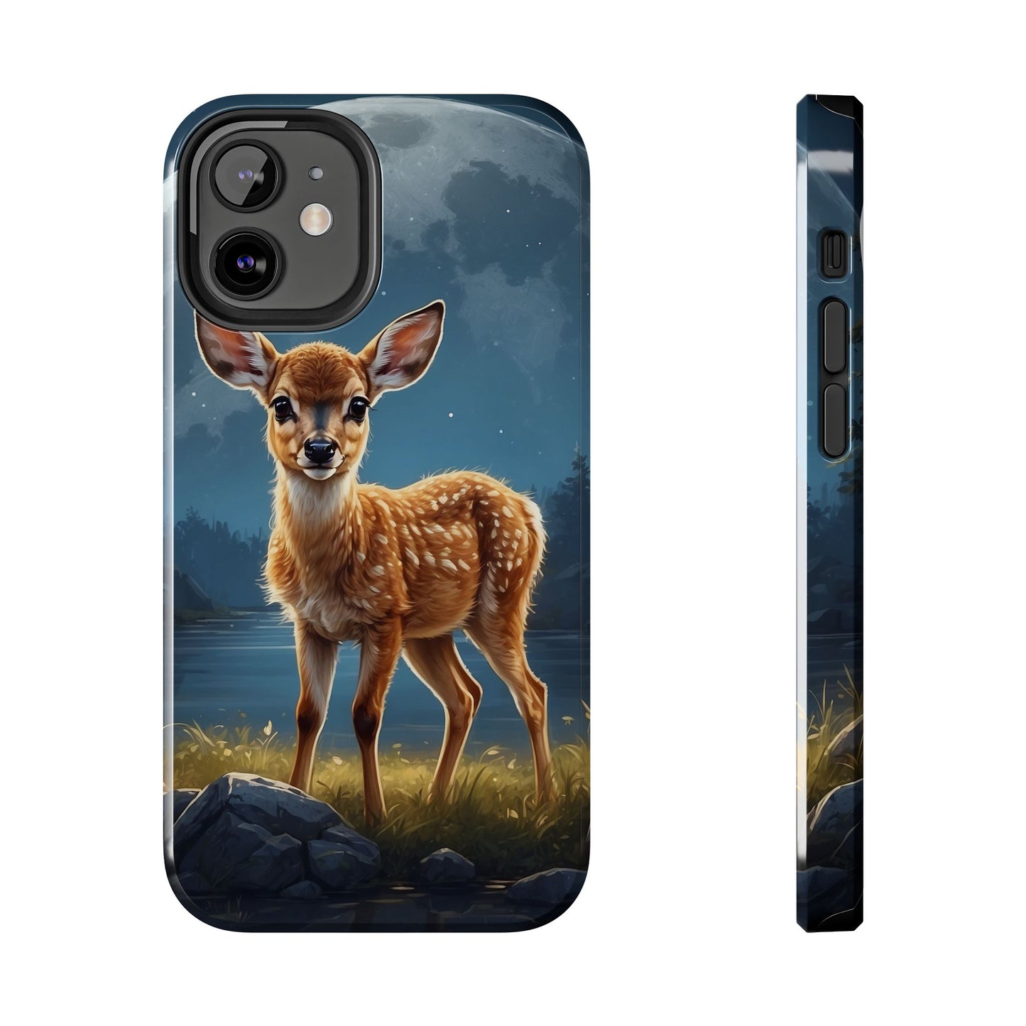 iPhone Case – Enchanted Fawn Under the Moonlit Sky