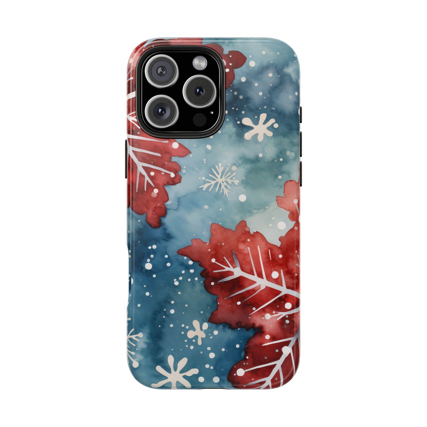 Crimson Snowflake Charm – iPhone Case Details: