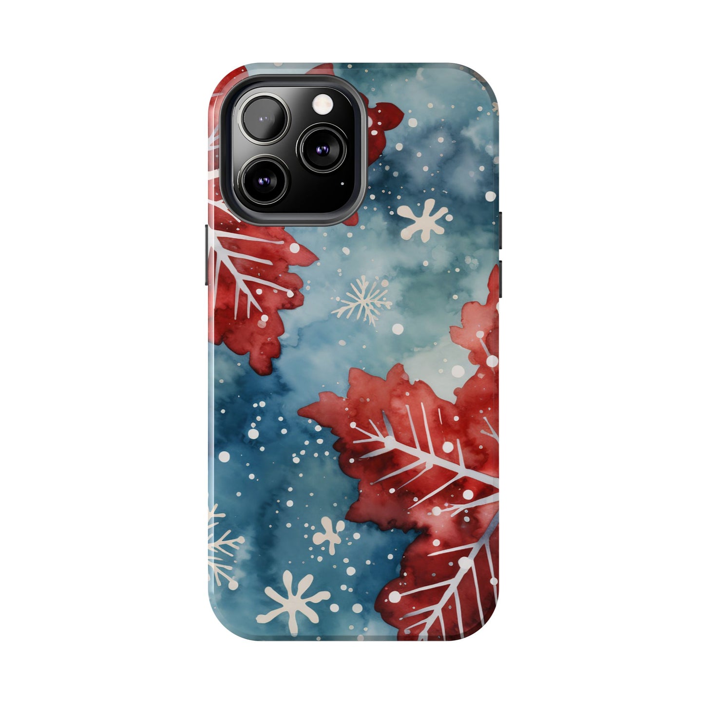 Crimson Snowflake Charm – iPhone Case Details: