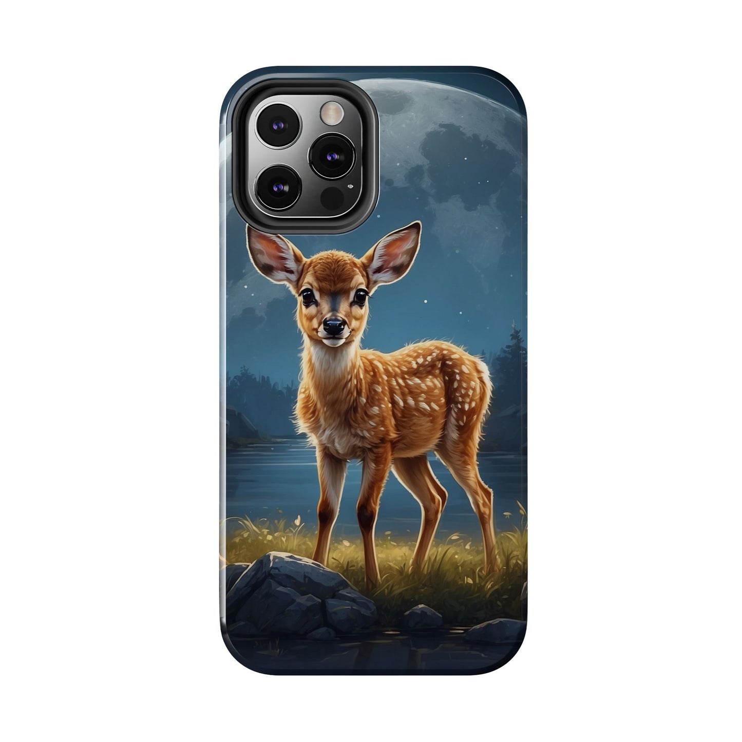 iPhone Case – Enchanted Fawn Under the Moonlit Sky