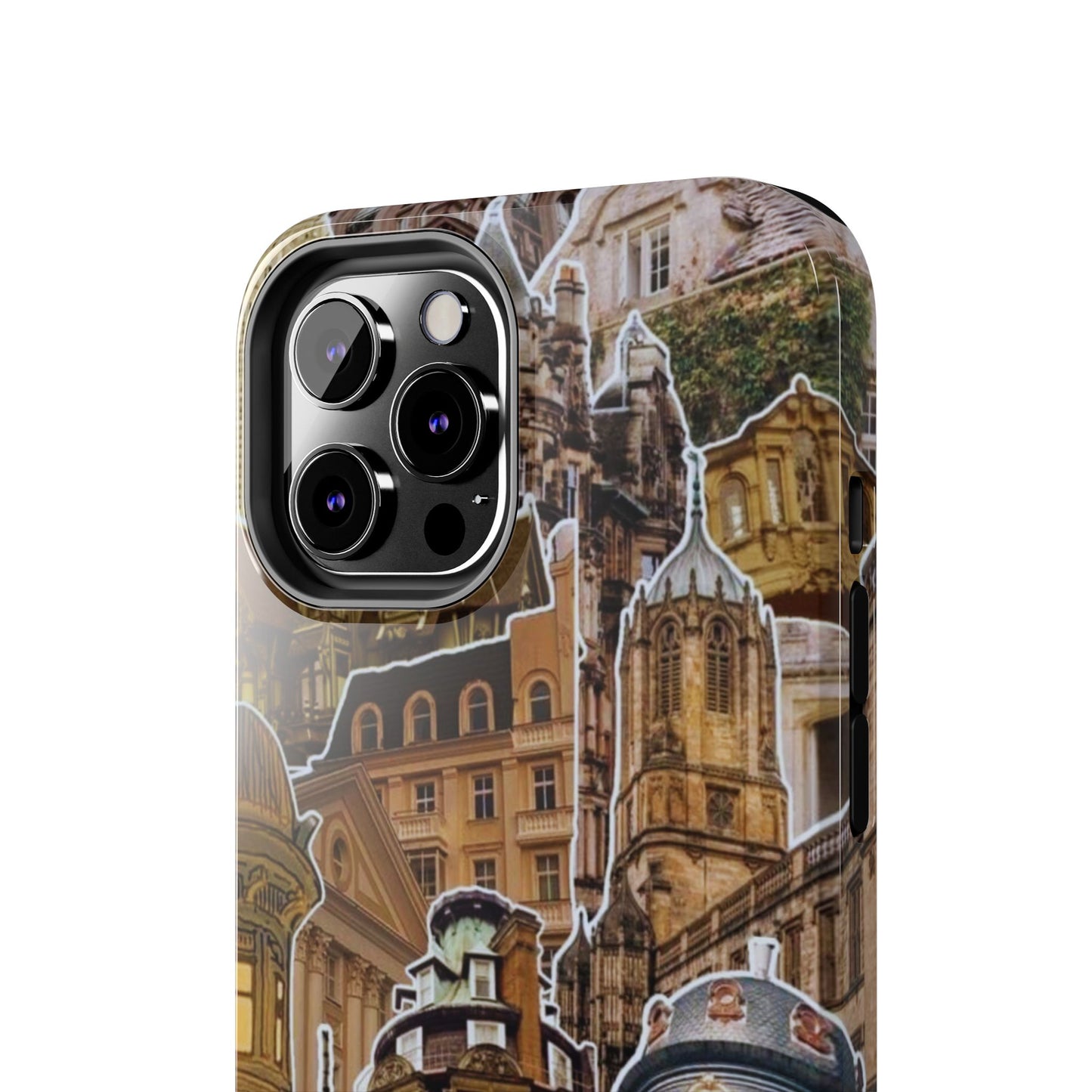 Vintage Architectural Collage iPhone Case – Tough Dual - Layer Protection with Matte Finish - BOGO Cases