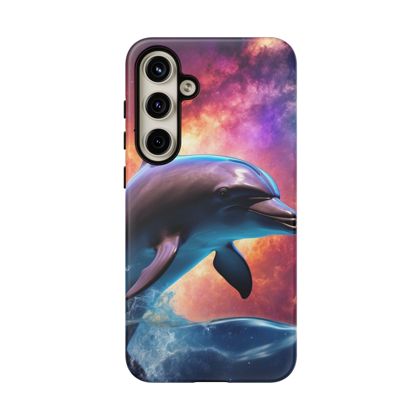 Cosmic Dolphin Galaxy Art - Samsung Galaxy Case