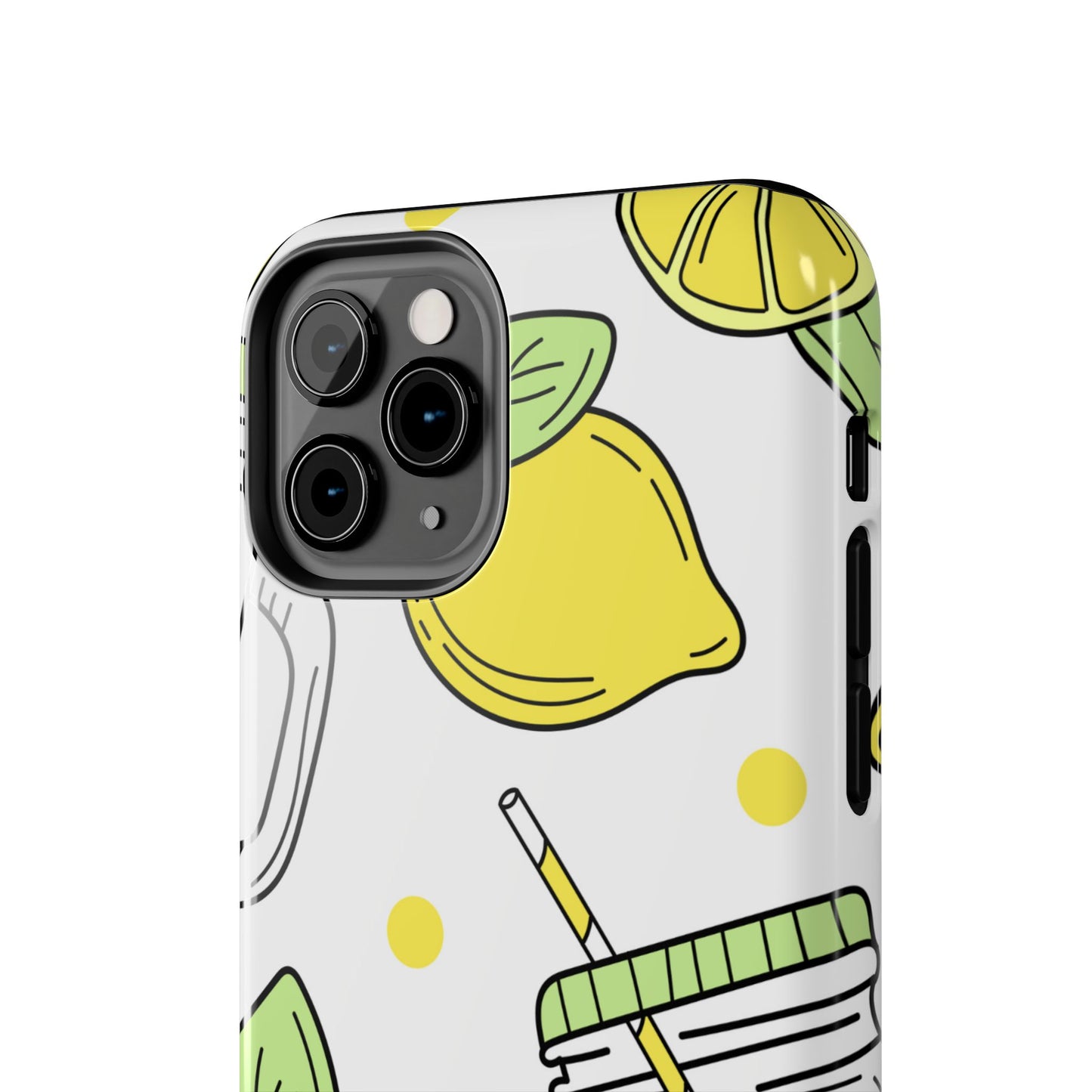 Lemonade Love Tough iPhone Case – Fun Lemon Mason Jar Design, Dual - Layer Protection - BOGO Cases