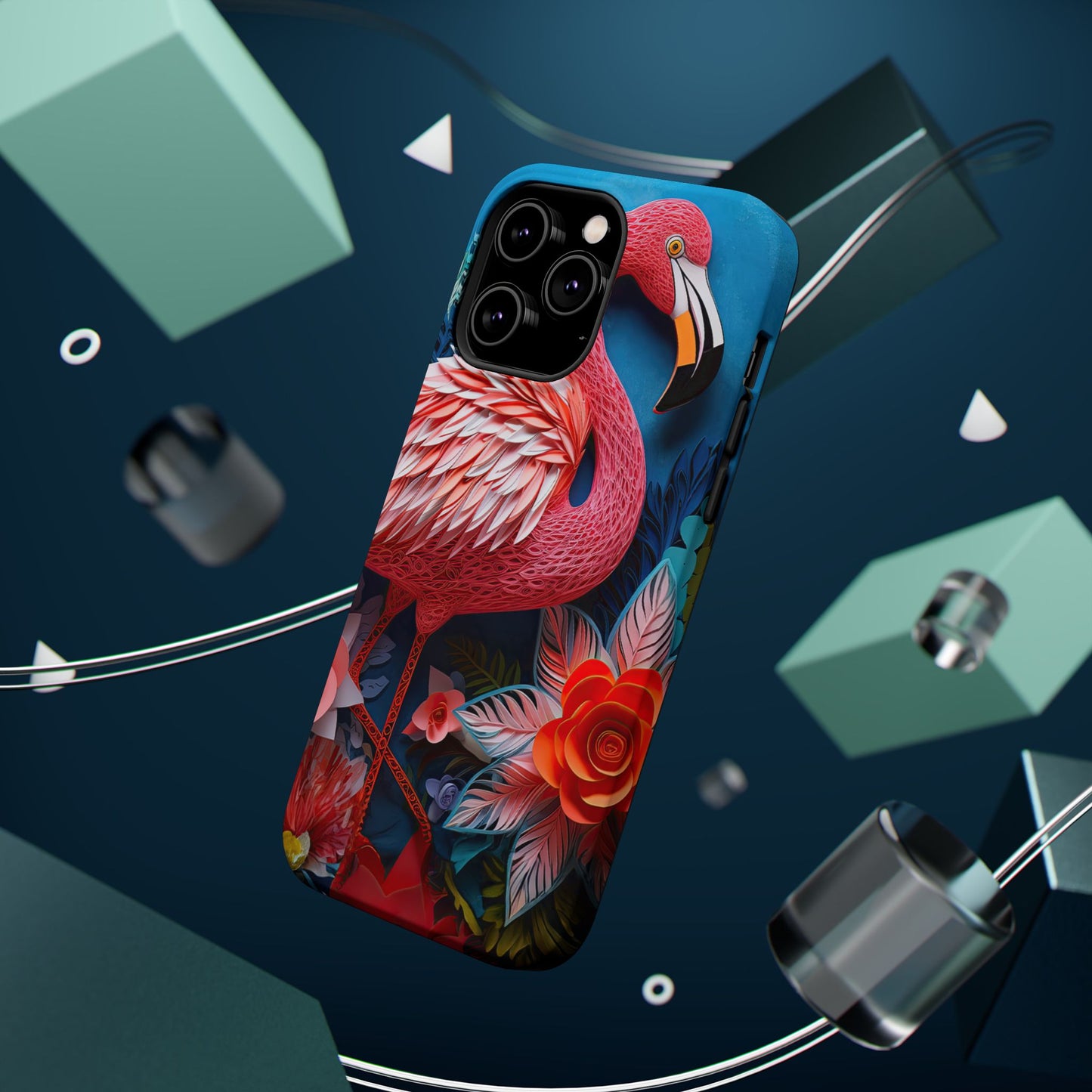 Flamingo Dreams – Bold Tropical MagSafe iPhone Case