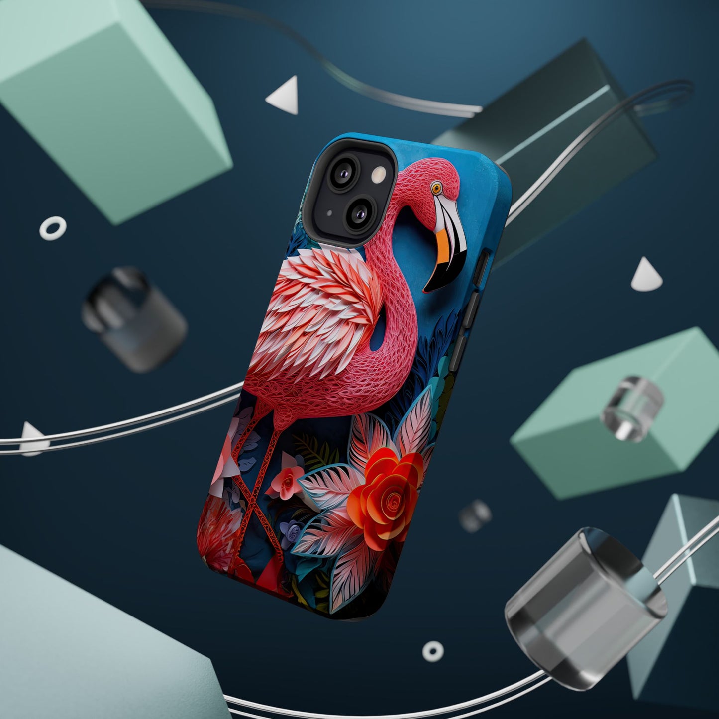 Flamingo Dreams – Bold Tropical MagSafe iPhone Case
