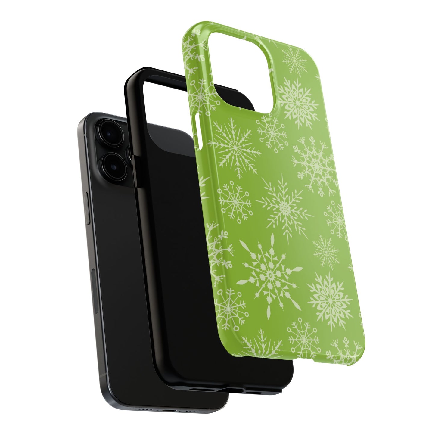 Green Snowflake Pattern – iPhone Series Case