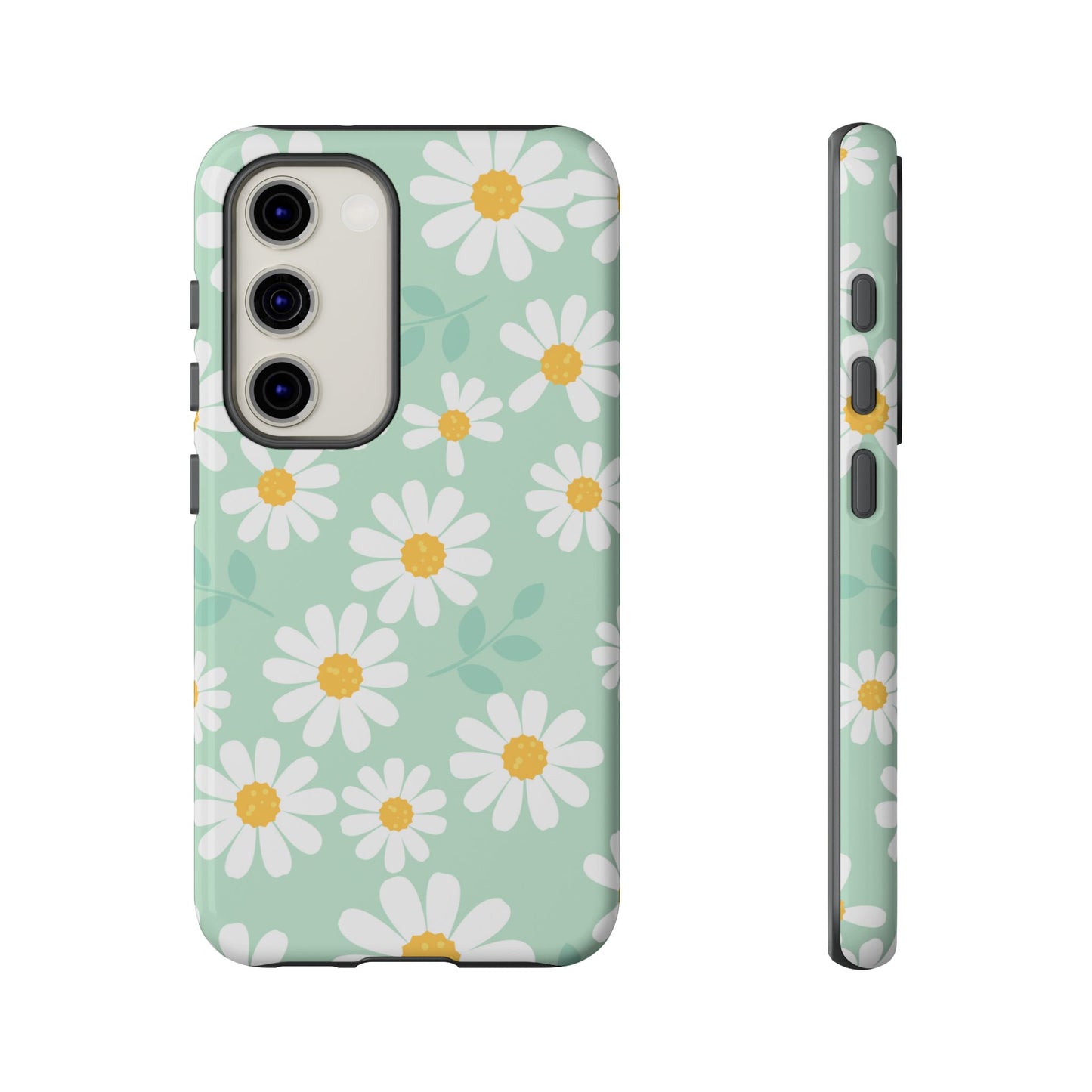 Charming Daisy Floral Tough Samsung Galaxy Case – Spring Pastel Design, Shockproof & Slim