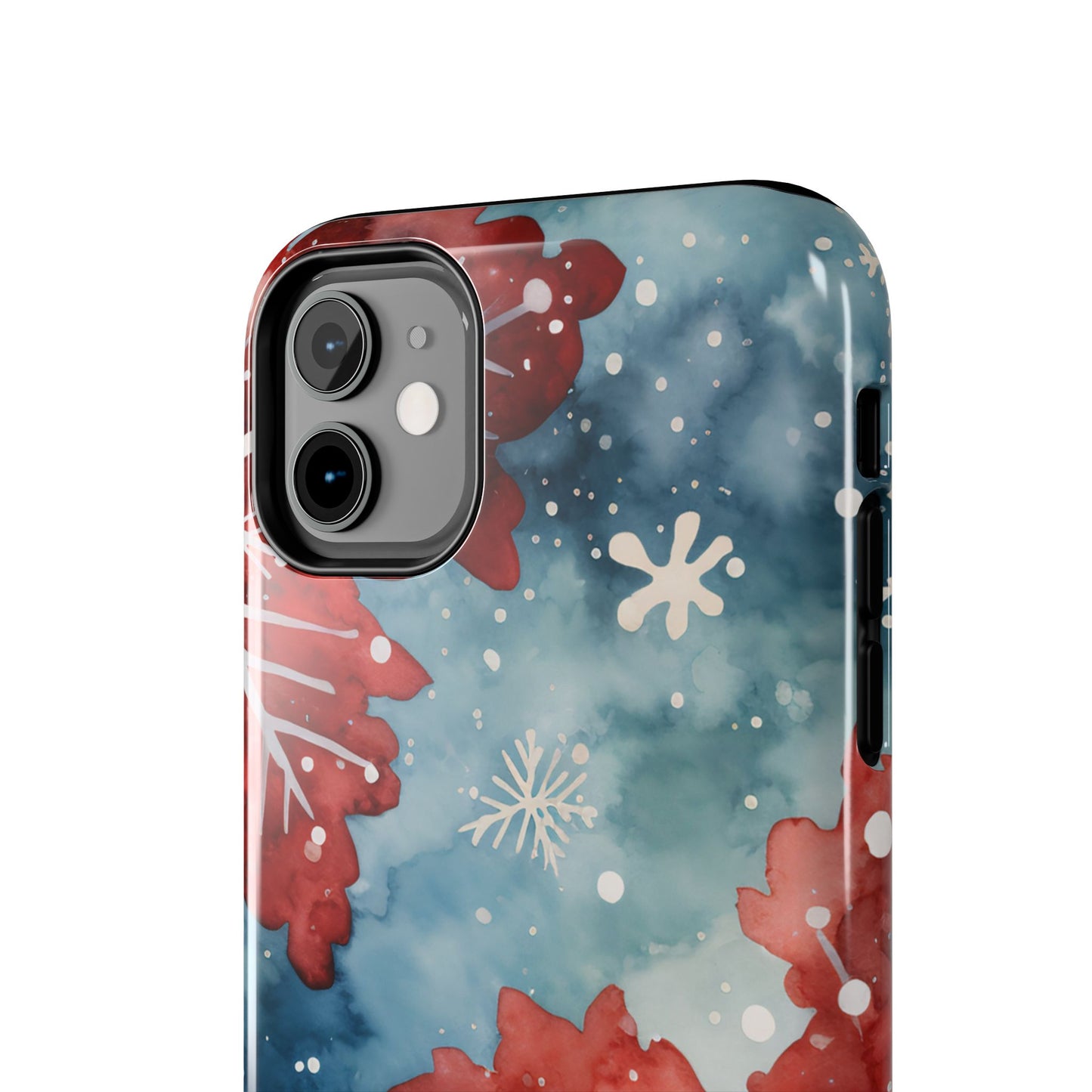 Crimson Snowflake Charm – iPhone Case Details: