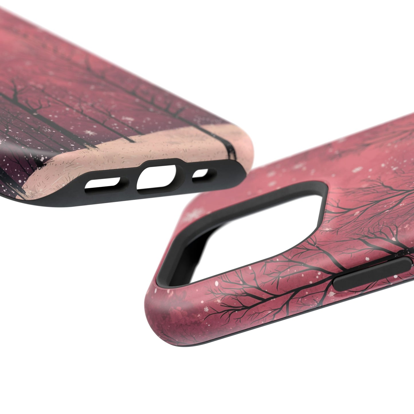 Pink Winter Twilight Forest - MagSafe iPhone Series Case