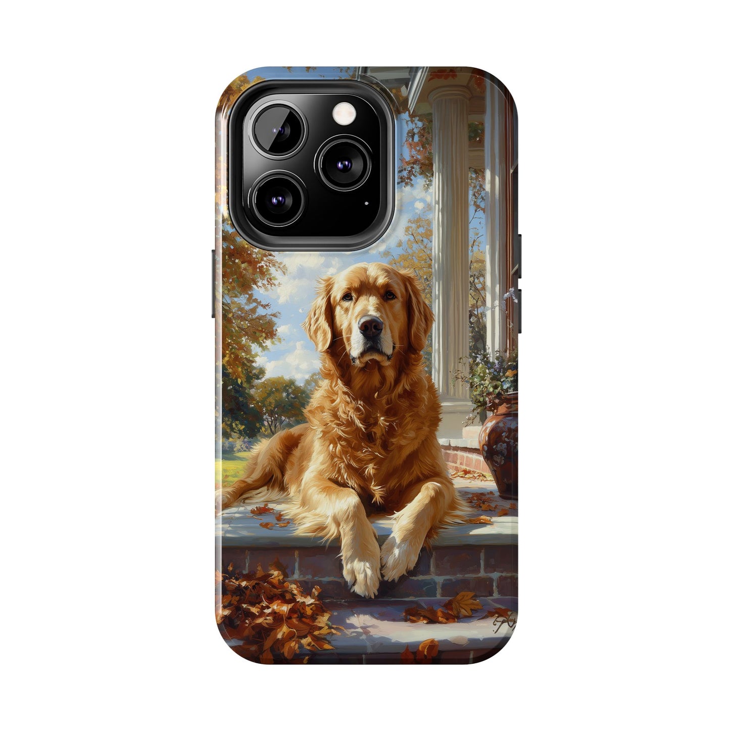 Golden Retriever Autumn Serenity - iPhone Series Case