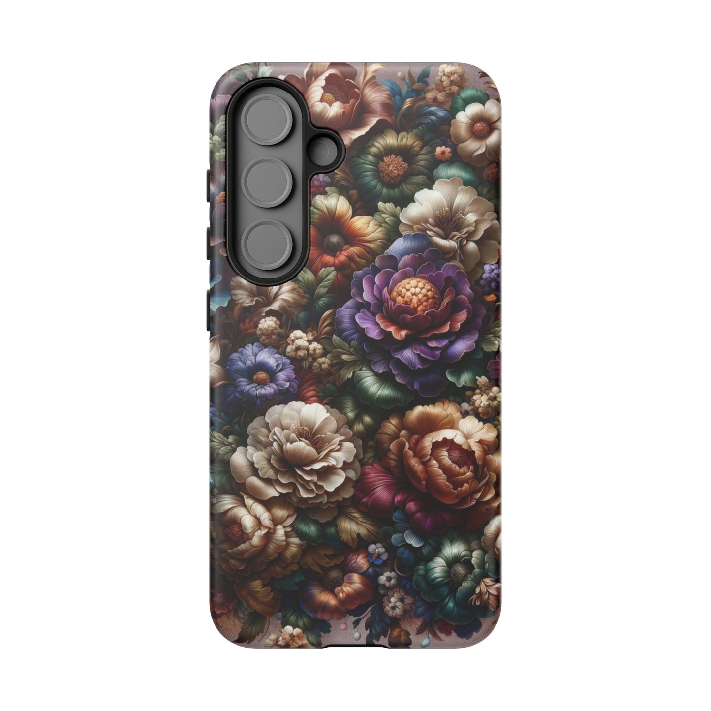 Floral Elegance For Samsung - Protective Dual-Layer Design with Vibrant Full-Wrap Print