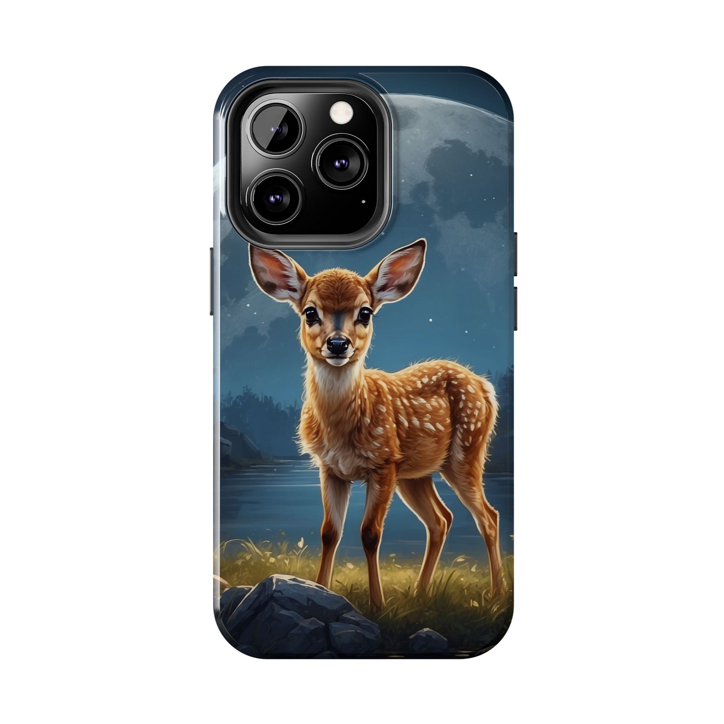 iPhone Case – Enchanted Fawn Under the Moonlit Sky
